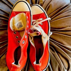 Almost new orange converse
